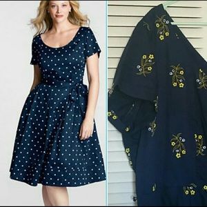 Fit and flare floral dress